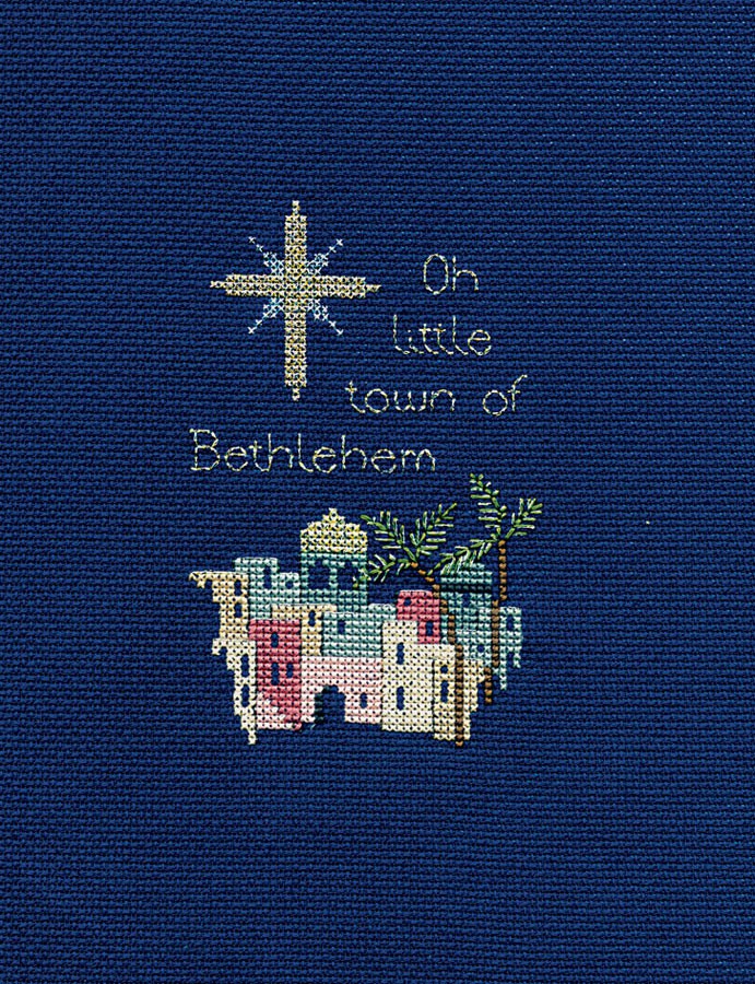Bethlehem Cross Stitch Christmas Card Kit by Derwentwater Designs