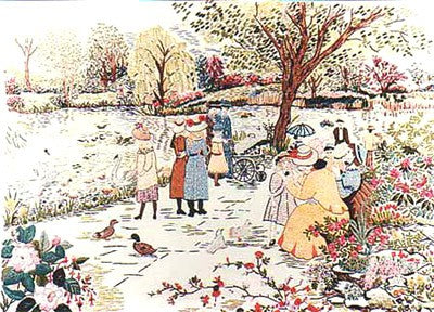 A Stroll in the Park Embroidery Kit by Design Perfection