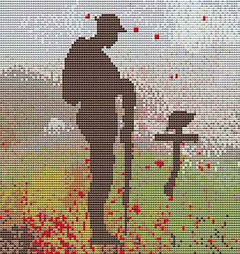 Lest We Forget Cross Stitch Kit by September Cottage Crafts