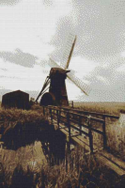 Herringfleet Mill Cross Stitch Chart by September Cottage Crafts