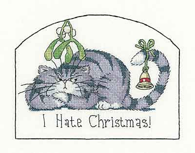 I Hate Christmas Cross Stitch Kit by Heritage Crafts