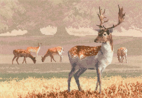 Deer Park Cross Stitch Kit by Heritage Crafts