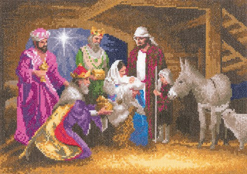 Nativity Cross Stitch Kit by Heritage Crafts