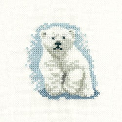 Polar Bear Cub Cross Stitch Kit by Heritage Crafts