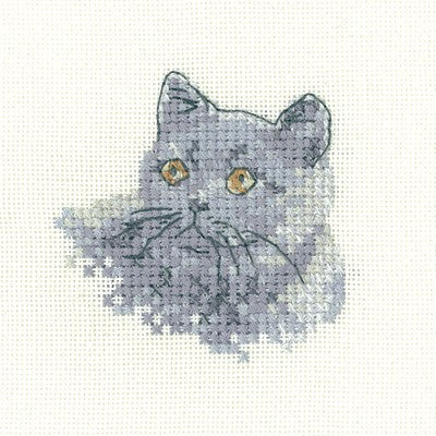 British Blue Cross Stitch Kit by Heritage Crafts