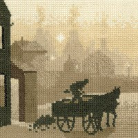 The Coalman Cross Stitch Kit by Heritage Crafts