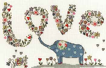 Love Elly Cross Stitch Kit By Bothy Threads