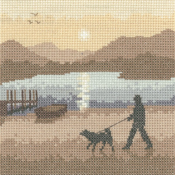 Sunset Stroll Cross Stitch Kit by Heritage Crafts