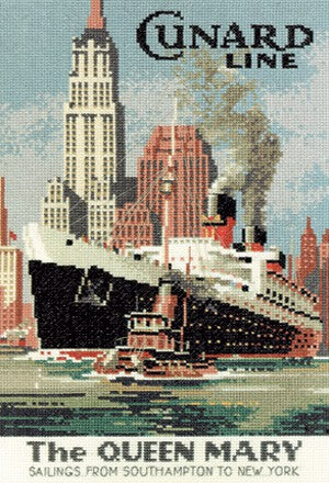 The Queen Mary Cross Stitch Kit by Heritage Crafts