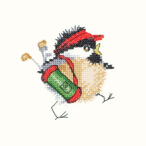 Golfing Chick Cross Stitch Kit by Heritage Crafts