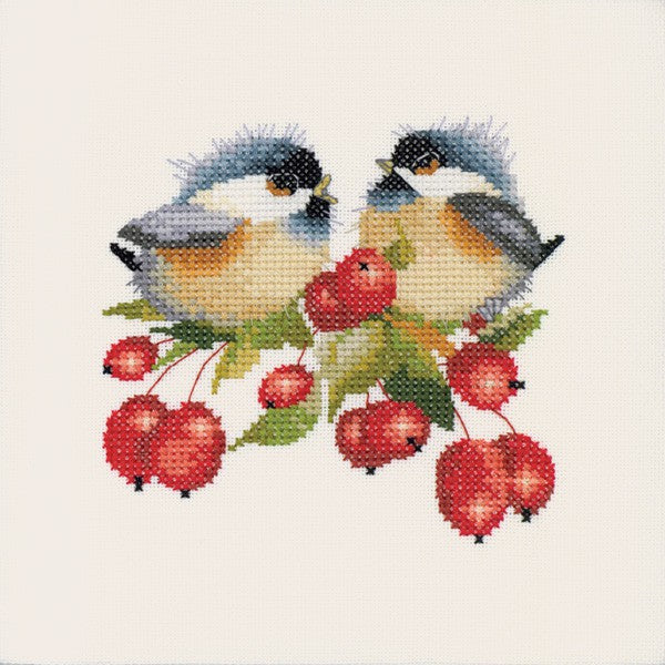 Berry Chick Chat Cross Stitch Kit by Heritage Crafts