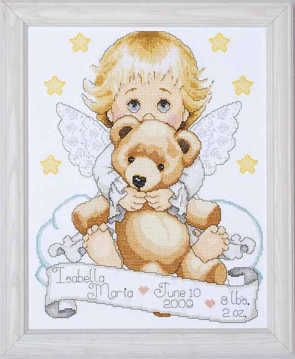 Angel Birth Sampler Cross Stitch Kit By Design Works