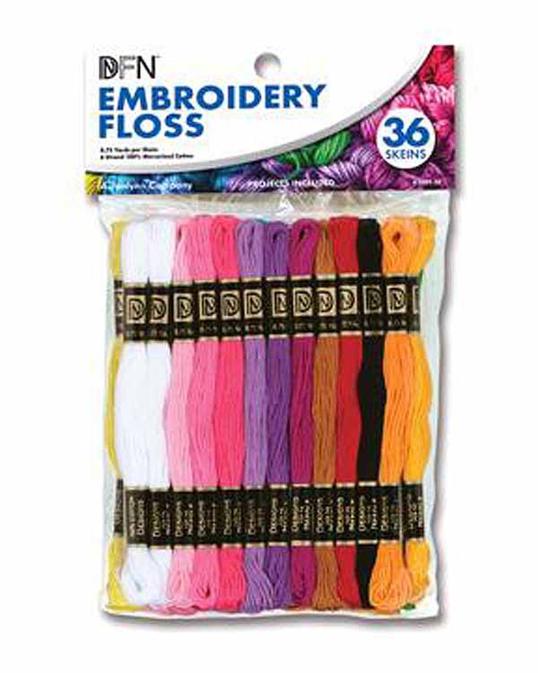 Pastel Colours Stranded Cotton Floss Pack by Janlynn