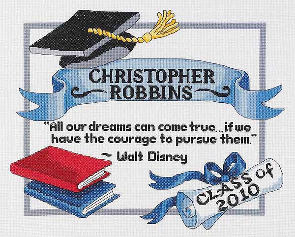 Graduation Dreams Sampler Cross Stitch Kit by Janlynn