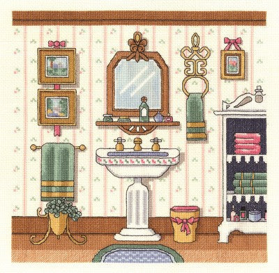 Victorian Sink Cross Stitch Kit by Janlynn