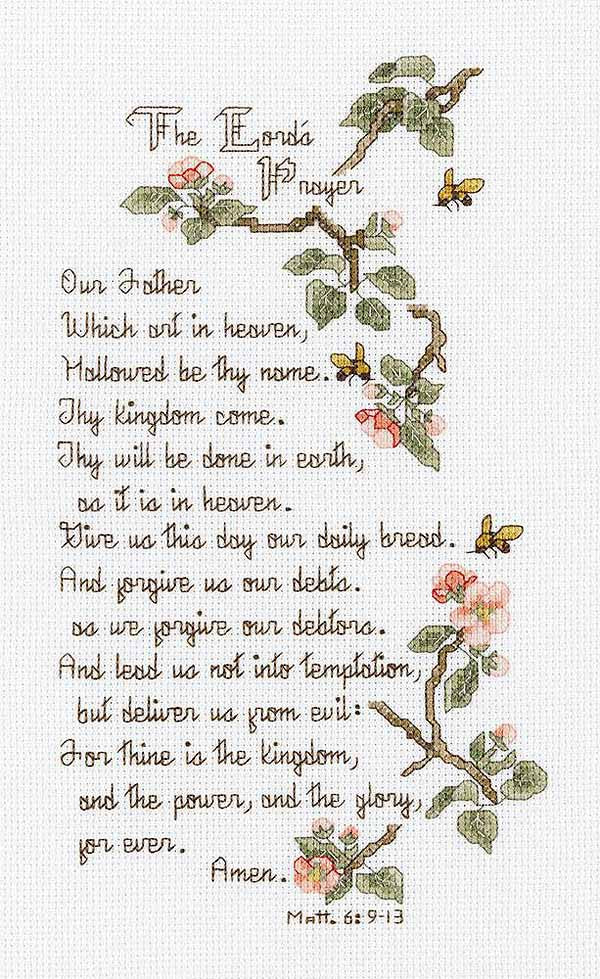 The Lords Prayer Cross Stitch Kit by Janlynn