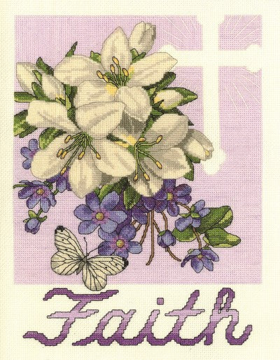 Faith Cross Stitch Kit by Janlynn