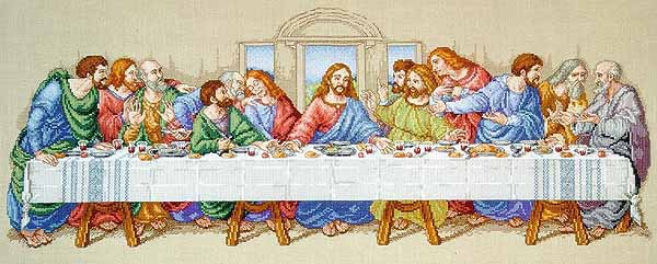 The Last Supper Cross Stitch Kit by Janlynn