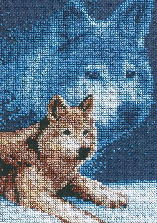 Wolf Cross Stitch Kit by Janlynn