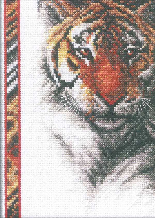 Tiger Cross Stitch Kit by Janlynn