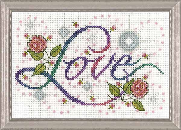 Love Cross Stitch Kit by Design Works