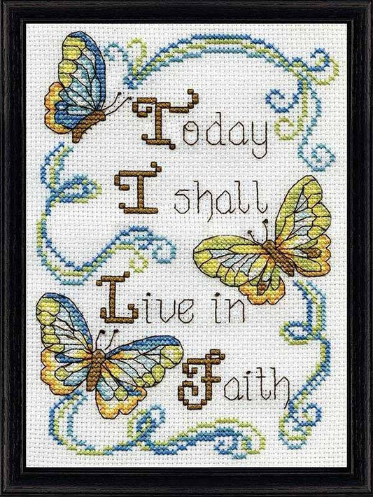 Live in Faith Cross Stitch Kit by Design Works