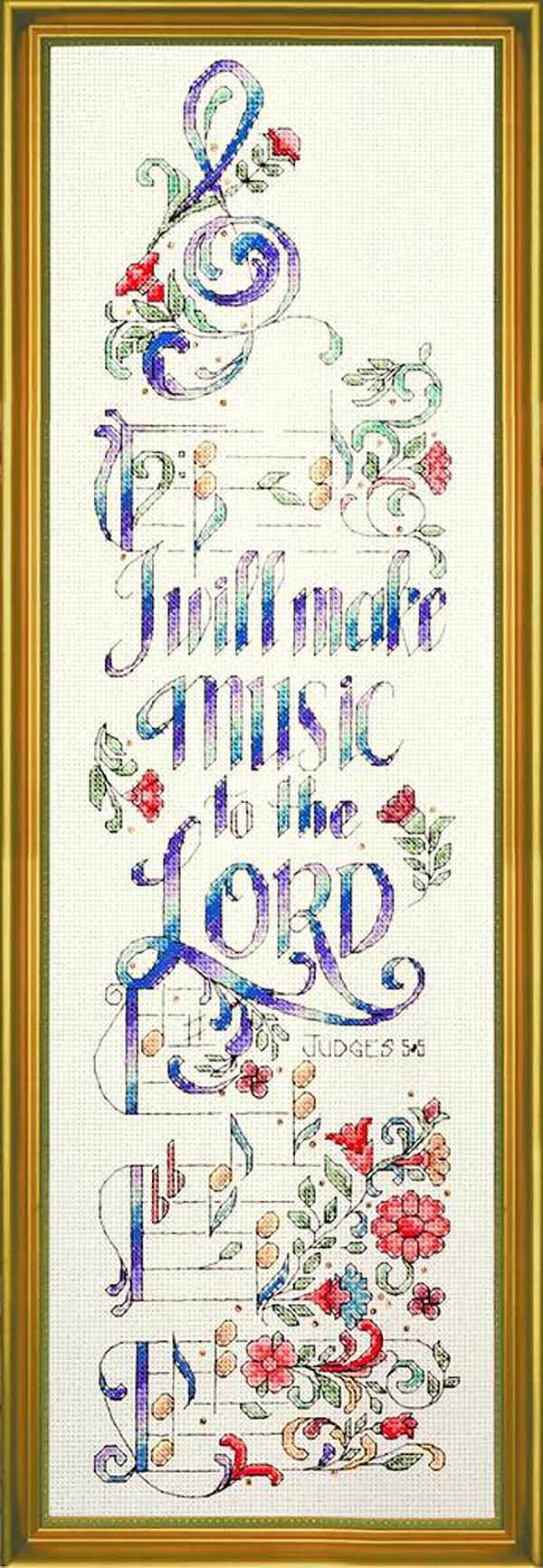 I Will Make Music Cross Stitch Kit by Design Works