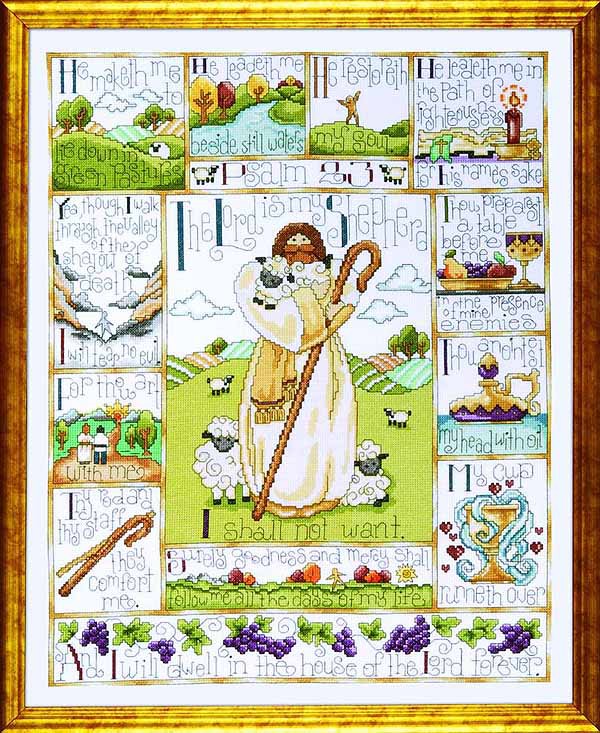 23rd Psalm Cross Stitch Kit by Design Works