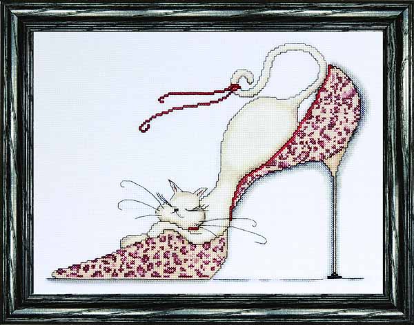 Leopard Shoe Cross Stitch Kit by Design Works