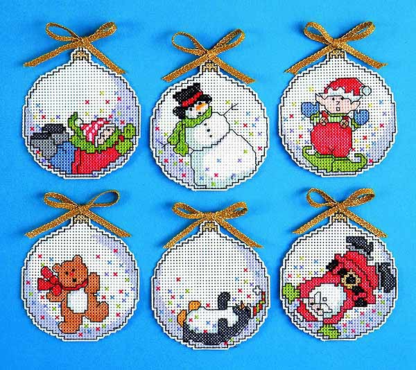 Bubbles Ornaments Cross Stitch Kit by Design Works