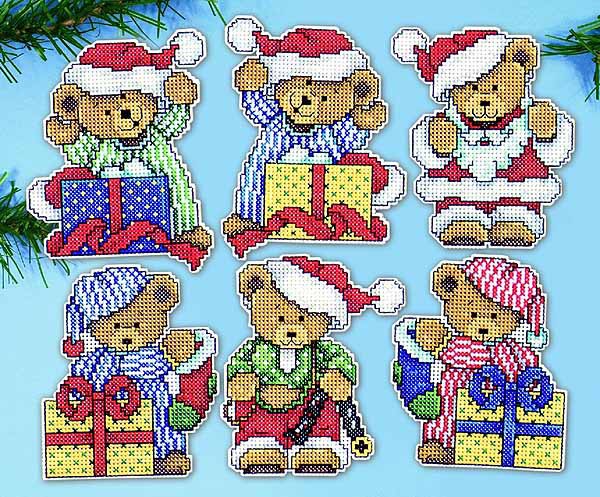 Little Christmas Bears Cross Stitch Kit by Design Works