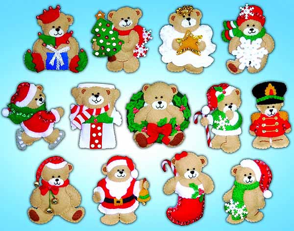 Lots of Bears Felt Applique Kit by Design Works