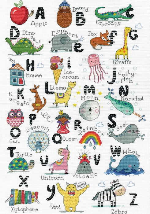 ABC Fun Cross Stitch Kit by Design Works