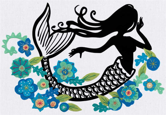 Mermaid Silhouette Felt Applique Kit by Design Works