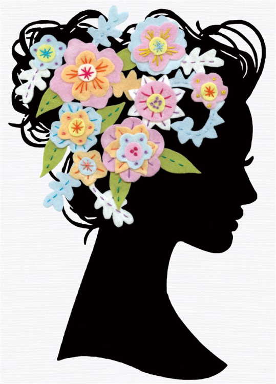 Beauty Silhouette Felt Applique Kit by Design Works