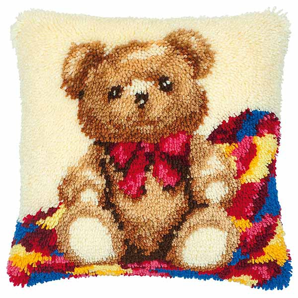 Teddy Latch Hook Cushion Kit By Vervaco