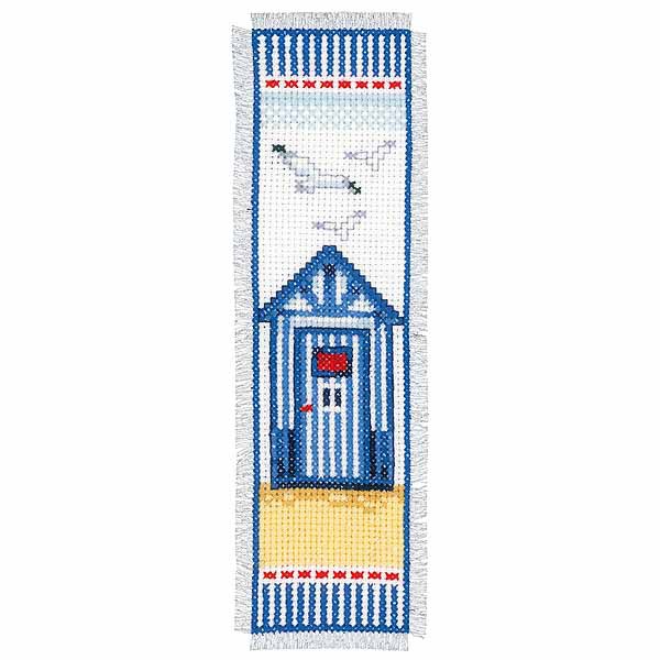 Beach Hut Bookmark Cross Stitch Kit By Vervaco