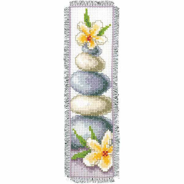 Frangipani Bookmark Cross Stitch Kit By Vervaco