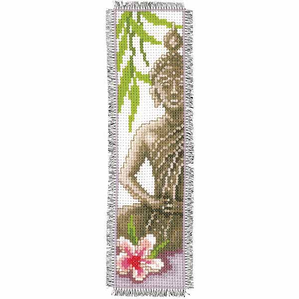 Buddah Bookmark Cross Stitch Kit By Vervaco