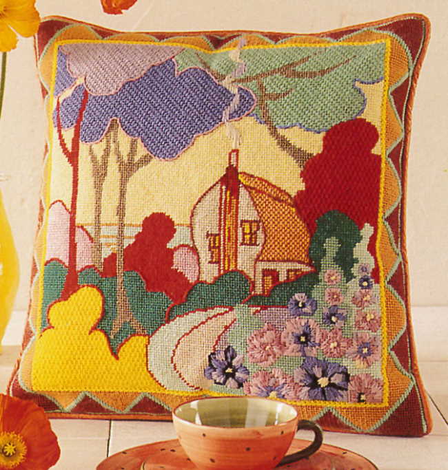 Clarice Cliffe Tapestry Needlepoint Kit by Glorafilia