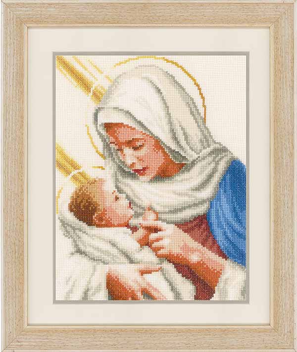 Maria and Jesus Cross Stitch Kit By Vervaco