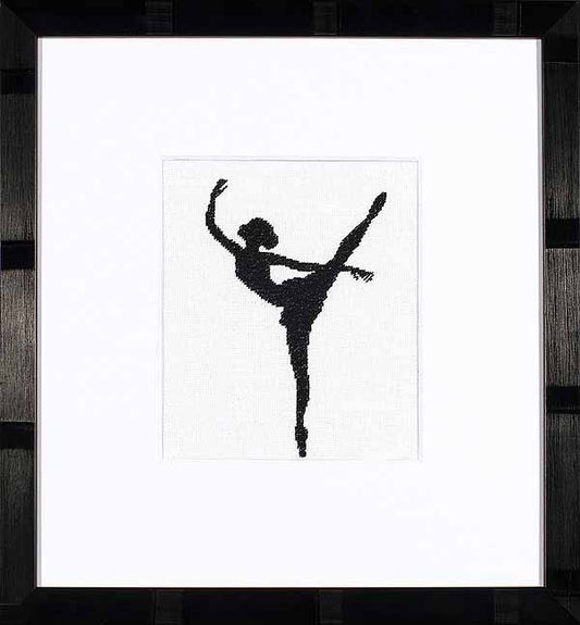 Ballet Silhouette Cross Stitch Kit By Lanarte