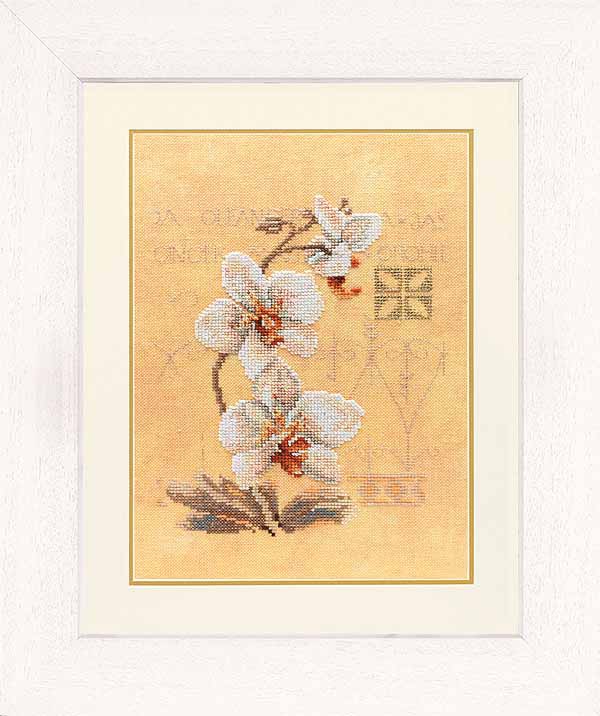 Three Orchids Cross Stitch Kit By Lanarte