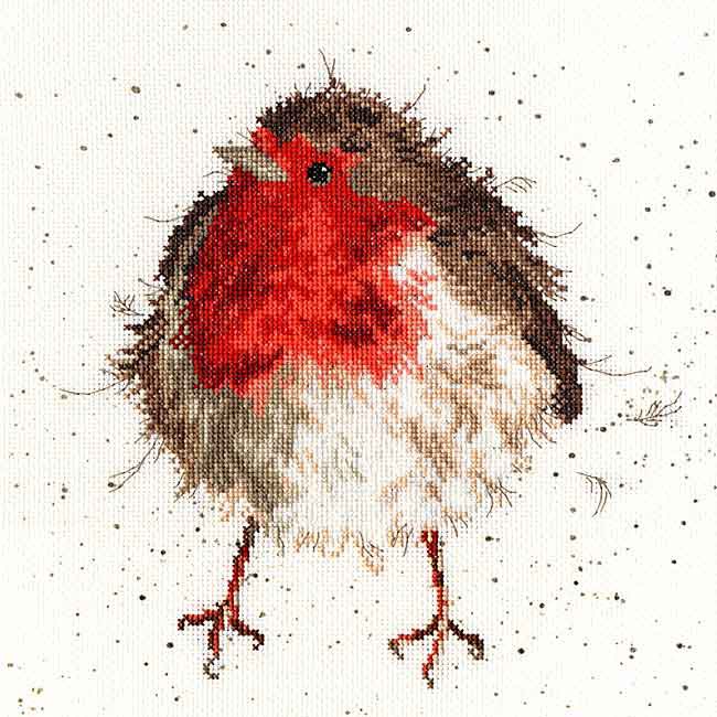 Jolly Robin Cross Stitch Kit By Bothy Threads