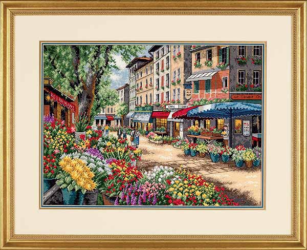 Paris Market Cross Stitch Kit by Dimensions