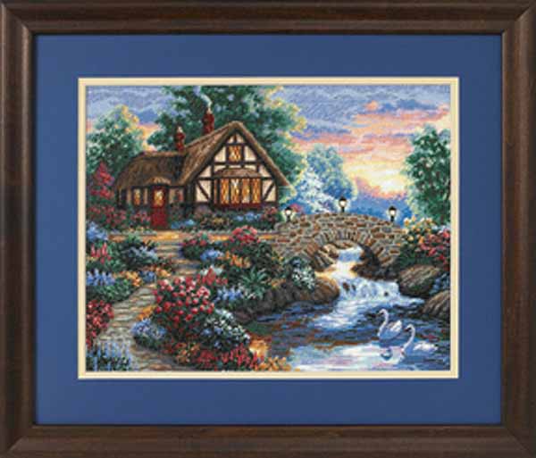 Twilight Bridge Cross Stitch Kit by Dimensions
