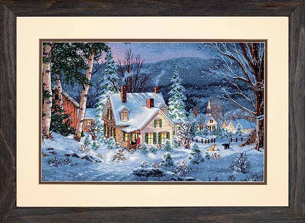 Winters Hush Cross Stitch Kit by Dimensions