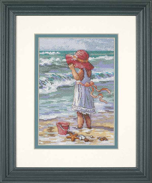 Girl at the Beach Cross Stitch Kit by Dimensions
