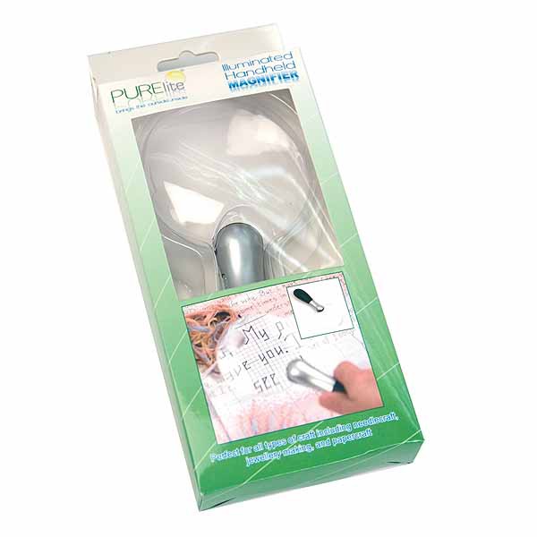 Illuminated Handheld Magnifier by Purlite