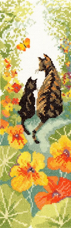 Follow Me 1 Cat Cross Stitch Kit By Bothy Threads